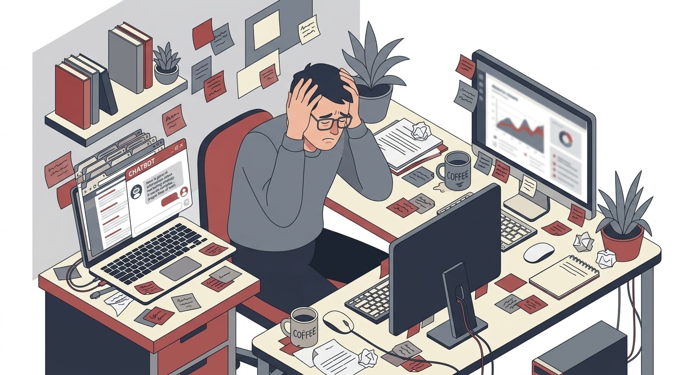 Frustrated marketer with scattered ChatGPT chats and no organisation